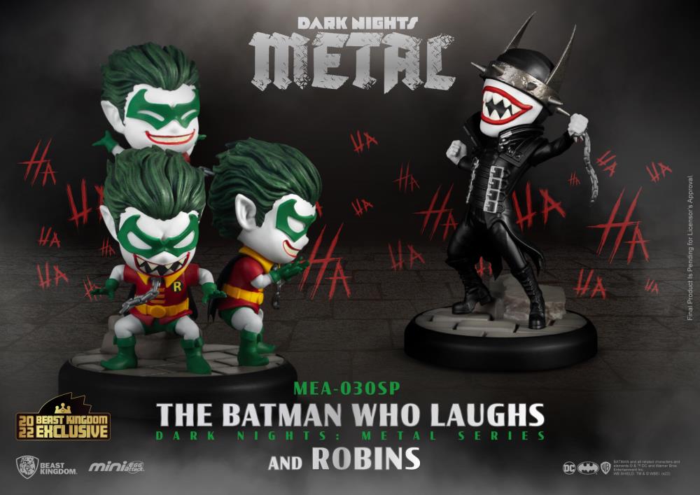 Dark Nights: Metal Mini Egg Attack MEA-030 The Batman Who Laughs & Robins PX Previews Exclusive Figure Set Gallery Image 3