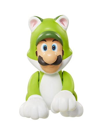 World of Nintendo Cat Luigi 2.5-Inch Scale Limited Articulation Figure Gallery Image 2