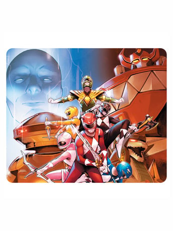 Mighty Morphin Power Rangers Shattered Grid Mouse Pad Gallery Image 2