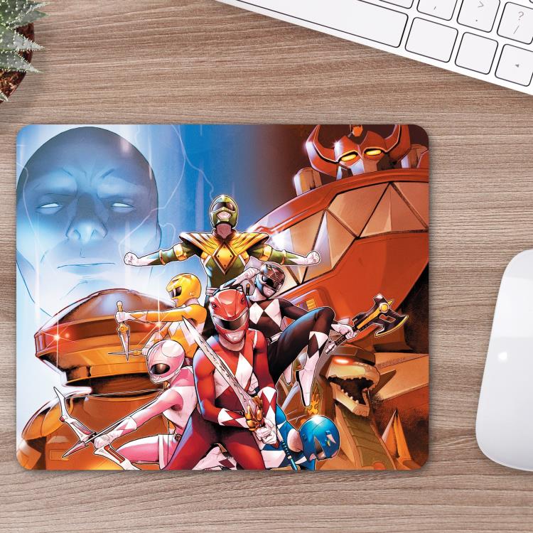 Mighty Morphin Power Rangers Shattered Grid Mouse Pad Gallery Image 3