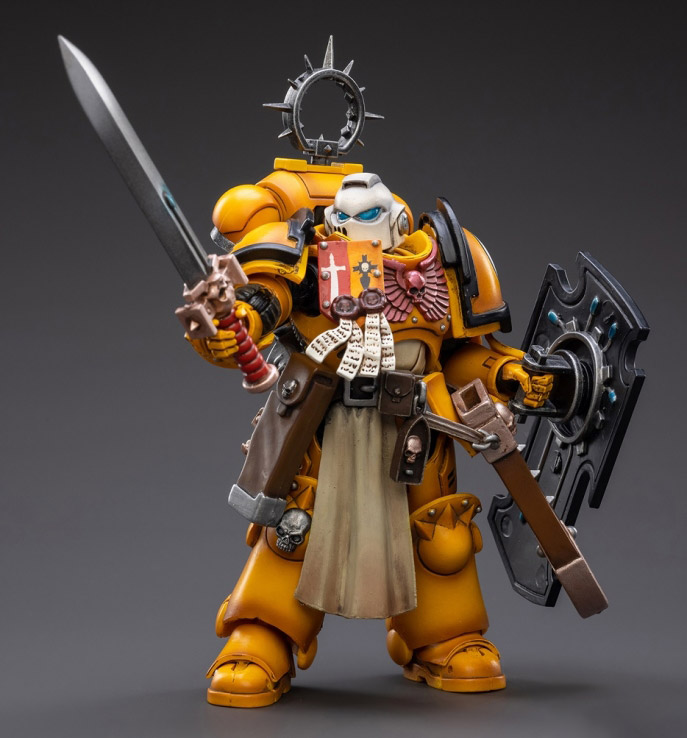 Warhammer 40K Primaris Space Marines Imperial Fists Bladeguard Veteran 1/18 Scale Figure Gallery Image 5