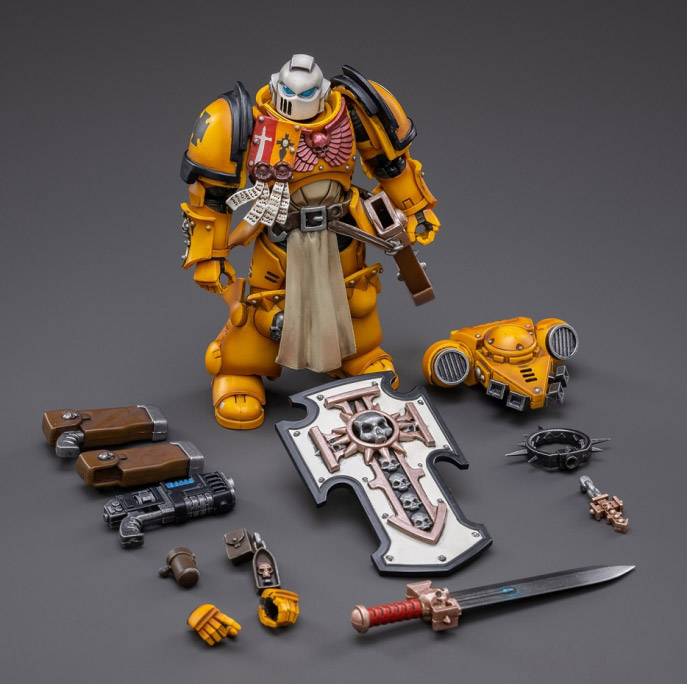 Warhammer 40K Primaris Space Marines Imperial Fists Bladeguard Veteran 1/18 Scale Figure Gallery Image 9