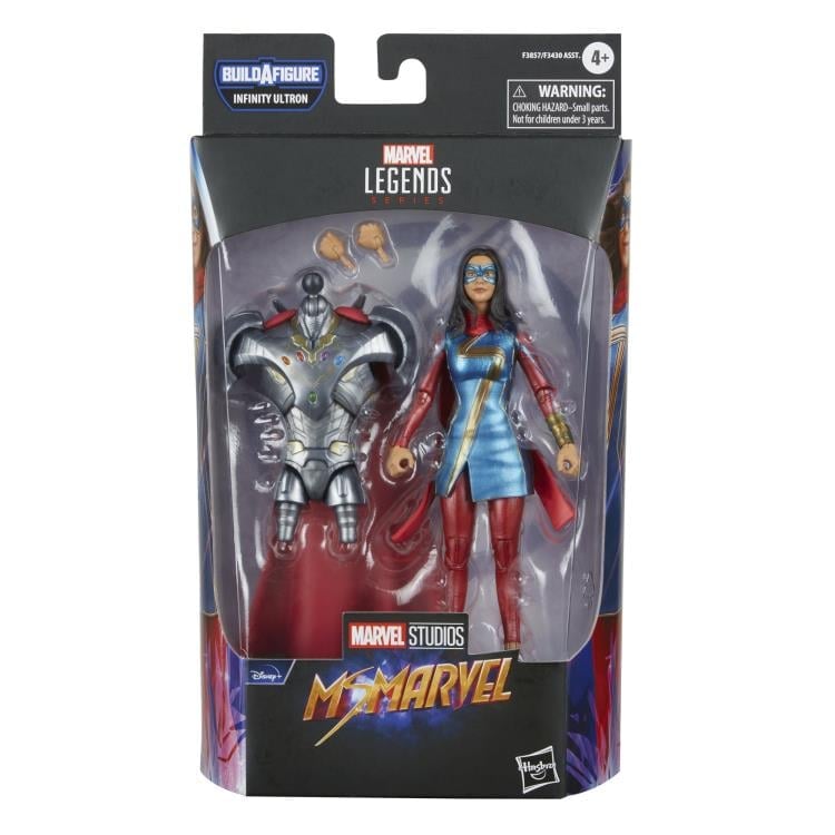 Ms. Marvel Marvel Legends Ms. Marvel Action Figure (Infinity Ultron BAF) Gallery Image 9