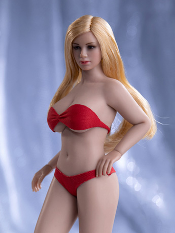 Super-Flexible Female Seamless 1/12 Scale Suntan Large Bust Body (T05B/Detachable Feet) Gallery Image 2