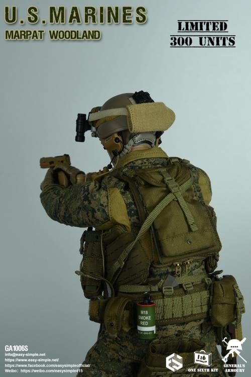 US Marines MARPAT Woodland 1/6 フィギュア General's Armoury U.S. Marines MARPAT Woodland 1/6 Scale Limited