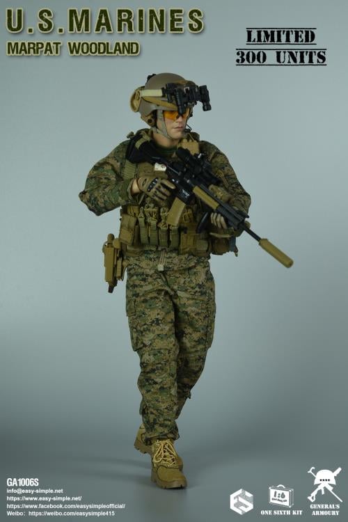 US Marines MARPAT Woodland 1/6 フィギュア General's Armoury U.S. Marines MARPAT Woodland 1/6 Scale Limited