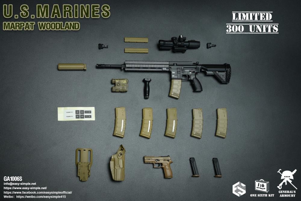 General's Armoury U.S. Marines MARPAT Woodland 1/6 Scale Limited