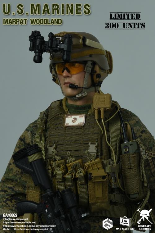 General's Armoury U.S. Marines MARPAT Woodland 1/6 Scale Limited
