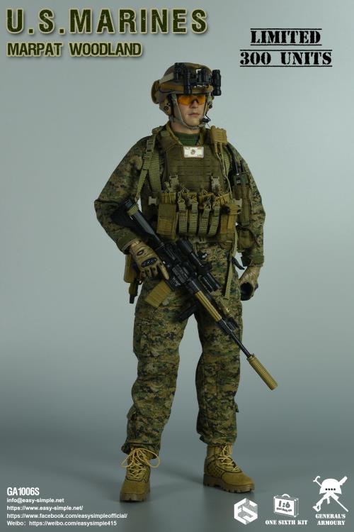 Woodland MARPAT Marines US 1/6 Limited Scale 1/6 Woodland MARPAT Marines U.S. Armoury General's フィギュア ミリタリー