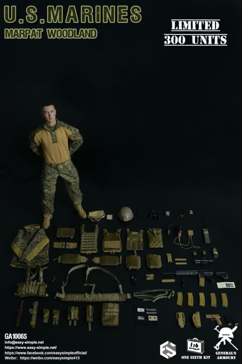 US Marines MARPAT Woodland 1/6 フィギュア General's Armoury U.S. Marines MARPAT Woodland 1/6 Scale Limited