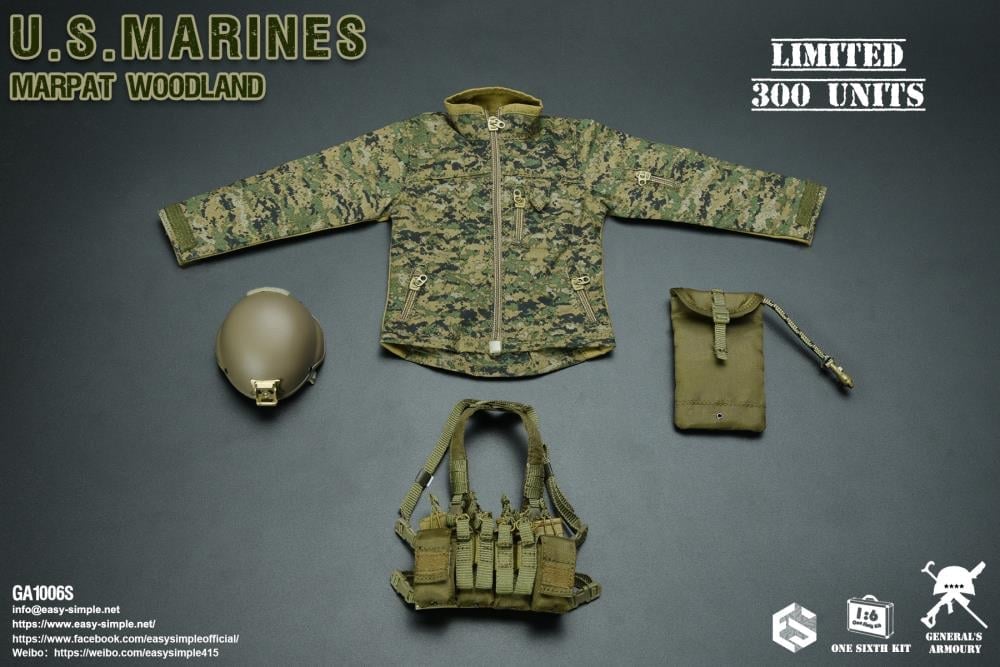 General's Armoury U.S. Marines MARPAT Woodland 1/6 Scale Limited