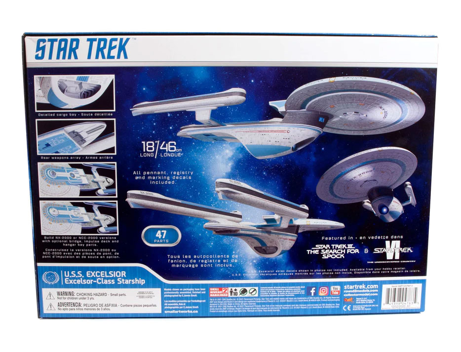 Star Trek III The Search for Spock U.S.S. Excelsior 1/1000 Scale Model Kit Gallery Image 6