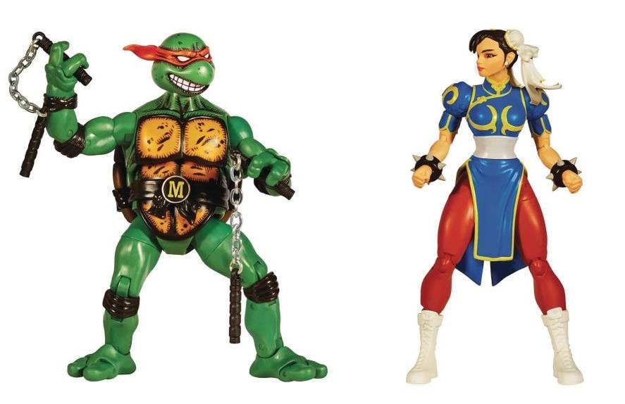 Teenage Mutant Ninja Turtles x Street Fighter II Classic Michelangelo Vs. Chun-Li Two-Pack Gallery Image 3