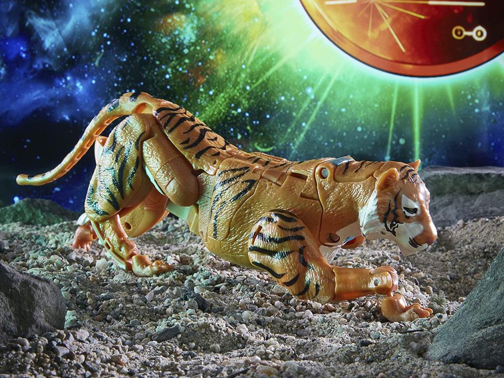 Transformers War for Cybertron: Kingdom Golden Disk Collection Voyager Mutant Tigatron Exclusive Gallery Image 7