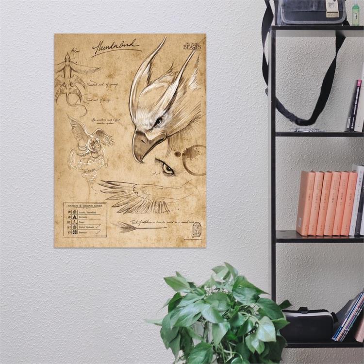 Fantastic Beasts And Where To Find Them Thunderbird Sketchbook MightyPrint Wall Art Gallery Image 7