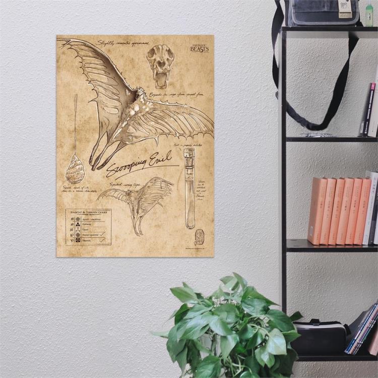 Fantastic Beasts And Where To Find Them Swooping Evil Sketchbook MightyPrint Wall Art Gallery Image 6