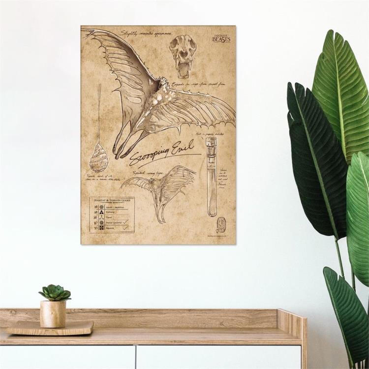 Fantastic Beasts And Where To Find Them Swooping Evil Sketchbook MightyPrint Wall Art Gallery Image 4