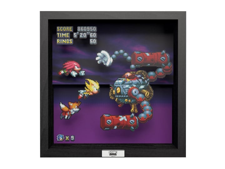 Sonic Mania Heroes vs. Dr. Eggman Pixel Frame (9x9) Gallery Image 1