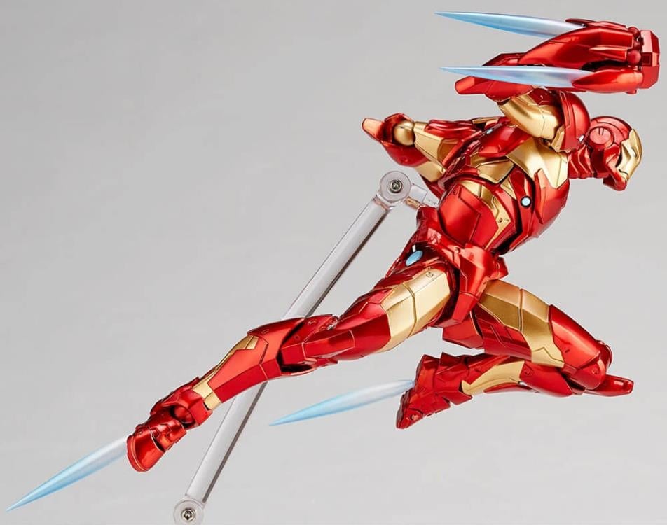 Marvel Amazing Yamaguchi Revoltech No.013 Iron Man (Bleeding Edge Armor) Action Figure (Reissue) Gallery Image 8