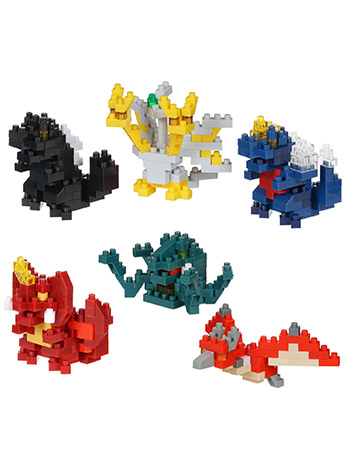 Godzilla Nanoblock Mininano Series Vol. 2 Box of 6 Characters