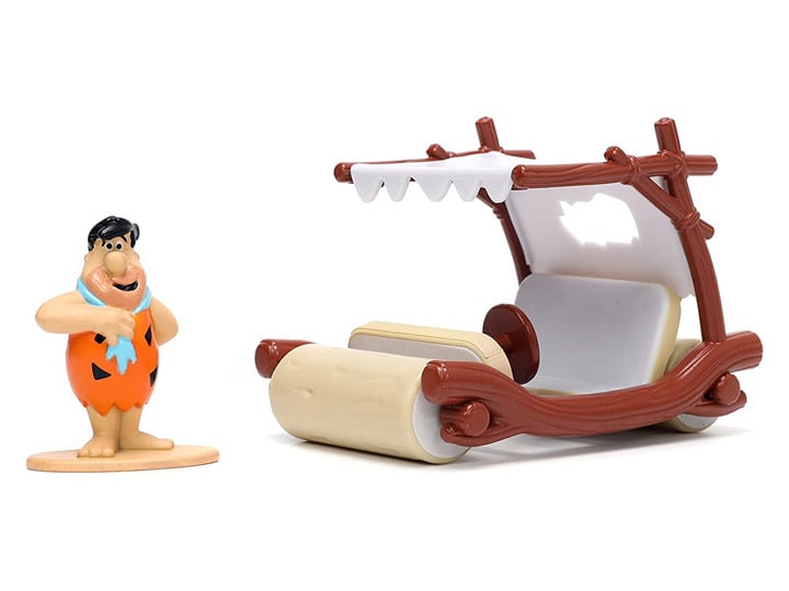 The Flintstones Hollywood Rides Die-Cast Fred Flintstone & 1/32 Scale Flintmobile Gallery Image 1