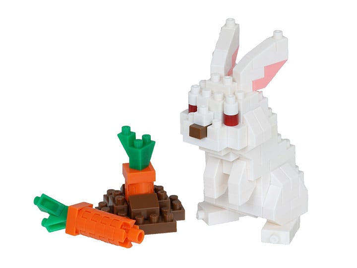 Nanoblock Animals Collection Series Rabbit Gallery Image 1