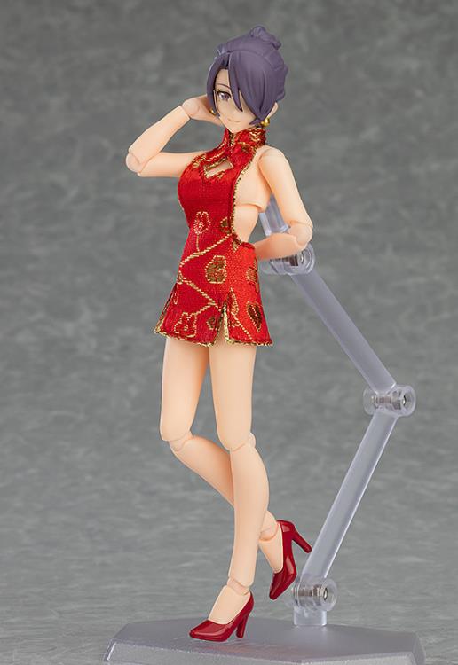 figma No.569 Female Body (Mika) with Mini Skirt Chinese Dress Outfit Gallery Image 6