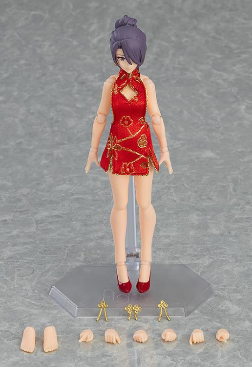 figma No.569 Female Body (Mika) with Mini Skirt Chinese Dress Outfit Gallery Image 9