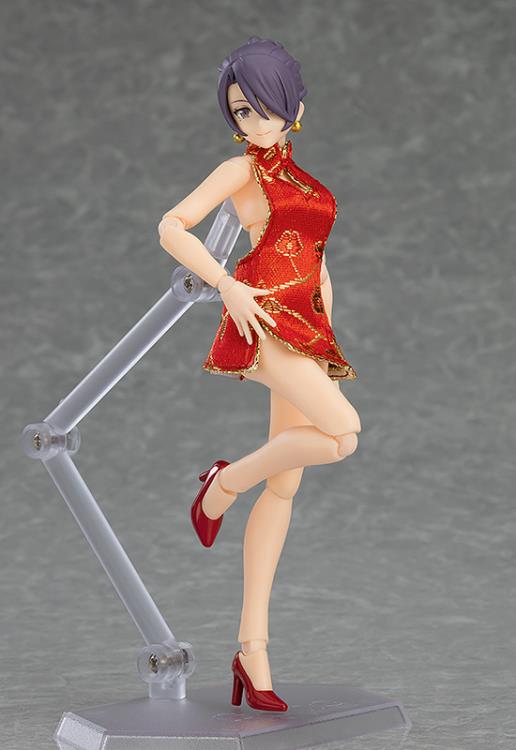 figma No.569 Female Body (Mika) with Mini Skirt Chinese Dress Outfit Gallery Image 4