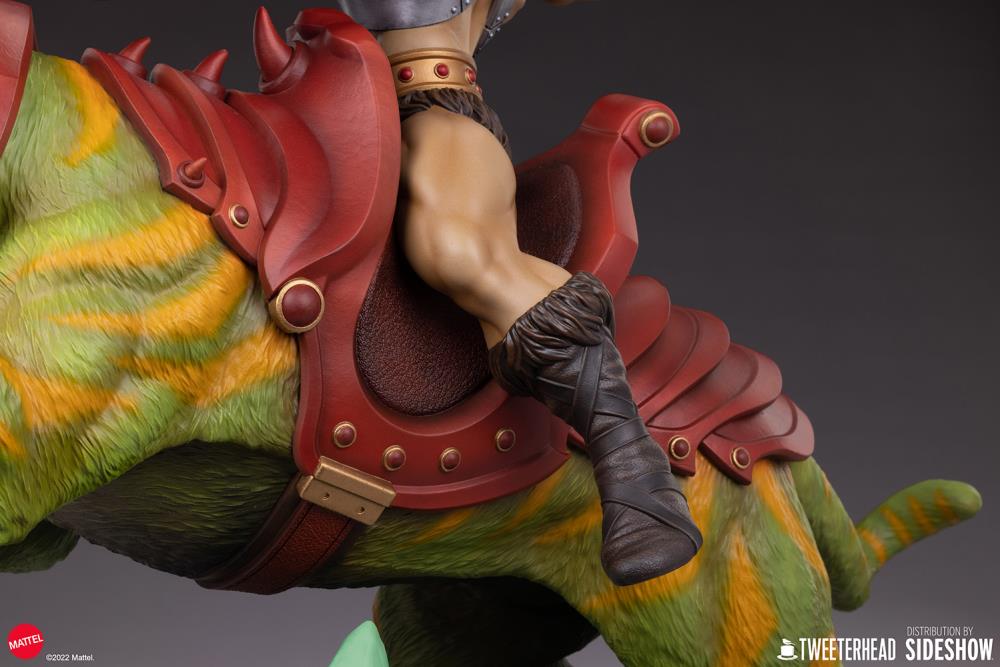Masters of the Universe He-Man and Battle Cat Classic Deluxe Maquette Gallery Image 17