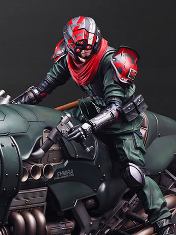 Final Fantasy VII: Remake Play Arts Shinra Elite Security Officer and Motorcycle Set Gallery Image 2