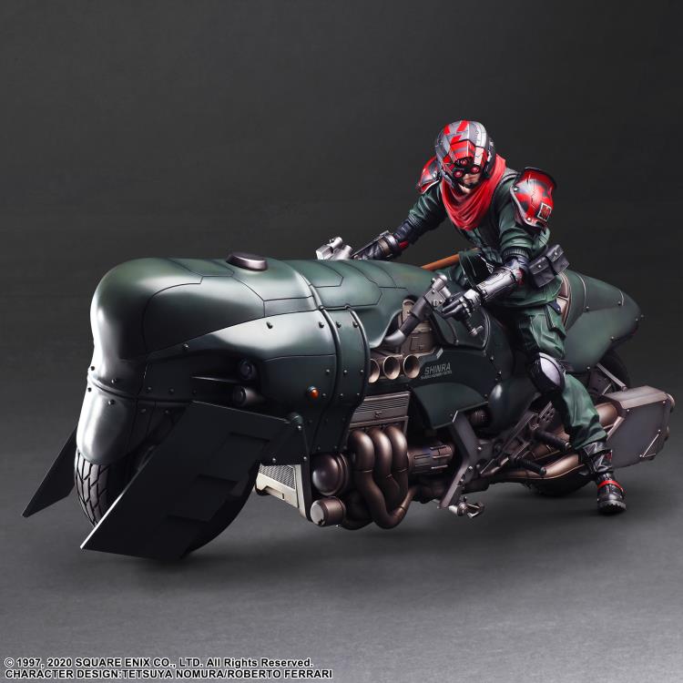 Final Fantasy VII: Remake Play Arts Shinra Elite Security Officer and Motorcycle Set Gallery Image 3