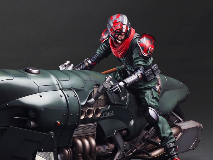 Final Fantasy VII: Remake Play Arts Shinra Elite Security Officer and Motorcycle Set Gallery Image 1