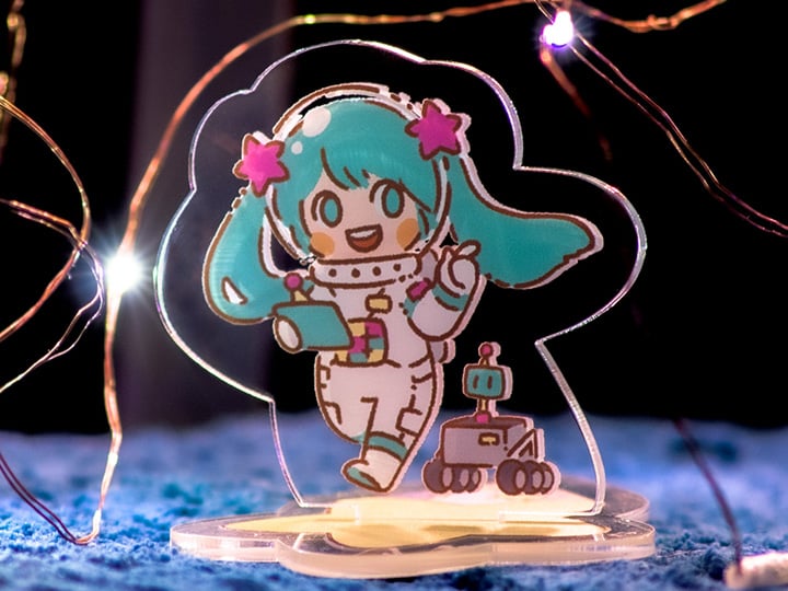 Vocaloid Cosmic Wanderer Hatsune Miku Acrylic Standee Gallery Image 1