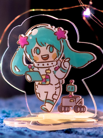 Vocaloid Cosmic Wanderer Hatsune Miku Acrylic Standee Gallery Image 2