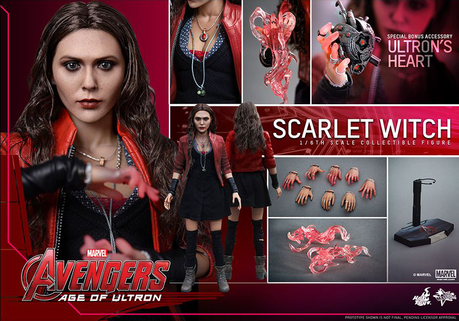 Avengers: Age of Ultron MMS301 Scarlet Witch 1/6th Scale Collectible Figure Gallery Image 2