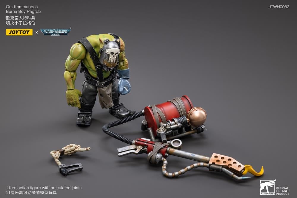 Warhammer 40K Ork Kommandos Burna Boy Ragrob 1/18 Scale Figure Gallery Image 7
