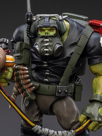 Warhammer 40K Ork Kommandos Comms Boy Wagzuk 1/18 Scale Figure Gallery Image 2