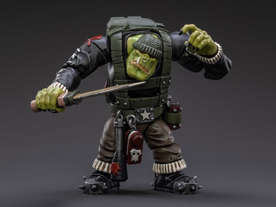 Warhammer 40K Ork Kommandos Dakka Boy Rotbilge 1/18 Scale Figure Gallery Image 6