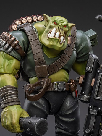 Warhammer 40K Ork Kommandos Snipa Boy Balrukk 1/18 Scale Figure Gallery Image 2