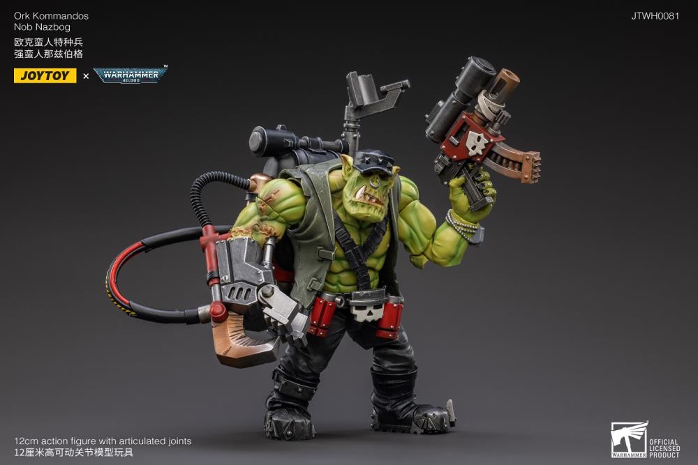 Warhammer 40K Ork Kommandos Nob Nazbog 1/18 Scale Figure Gallery Image 3