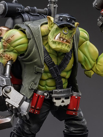 Warhammer 40K Ork Kommandos Nob Nazbog 1/18 Scale Figure Gallery Image 2