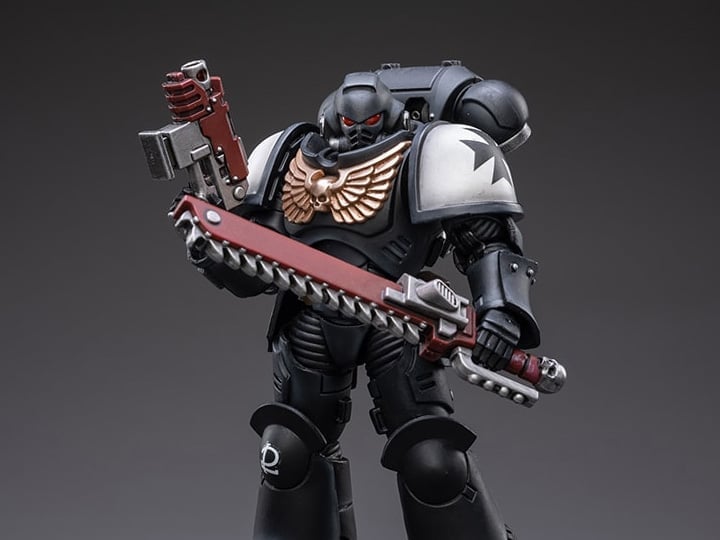 Warhammer 40k Black Templars Assault Intercessor Outriders Brother Valtus 1/18 Scale Action Figure Gallery Image 1