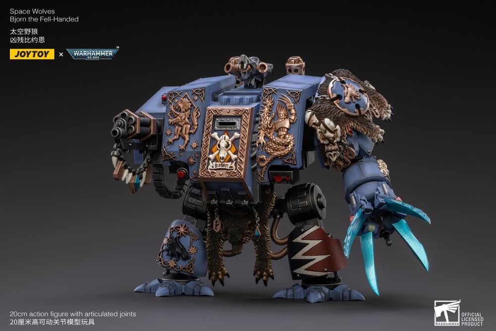 Warhammer 40K Space Wolves Bjorn The Fell-Handed 1/18 Scale Figure Gallery Image 4
