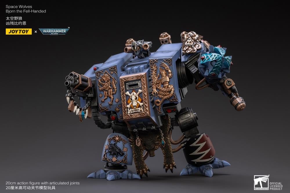 Warhammer 40K Space Wolves Bjorn The Fell-Handed 1/18 Scale Figure Gallery Image 7