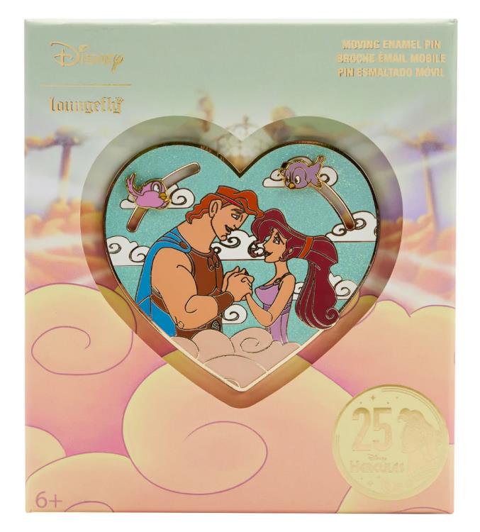 Disney Hercules and Meg Heart 3" Collector Box Pin Gallery Image 5
