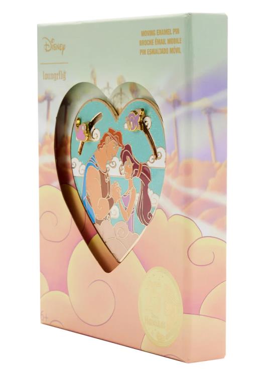 Disney Hercules and Meg Heart 3" Collector Box Pin Gallery Image 6