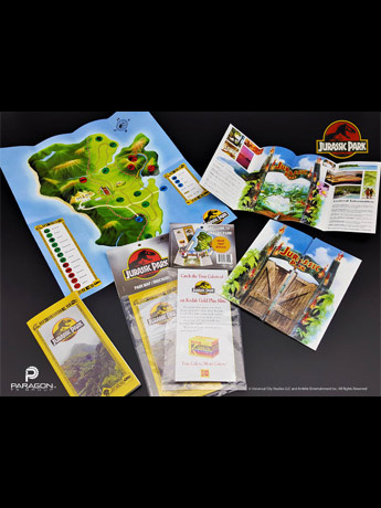 Jurassic Park Map and Brochure (Clean Ver.) Replica Set