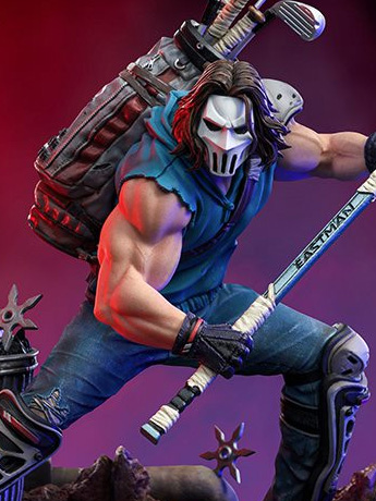 Teenage Mutant Ninja Turtles Battle Diorama Series Casey Jones 1/10 Art Scale Statue Gallery Image 2