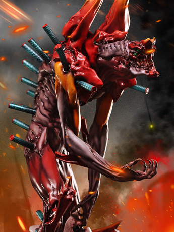 Neon Genesis Evangelion EVA Unit-02 Limited Edition Statue Gallery Image 2